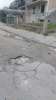 Ostecen kolnik, rupa promjera pola metra,dubine 10al xentimetara
